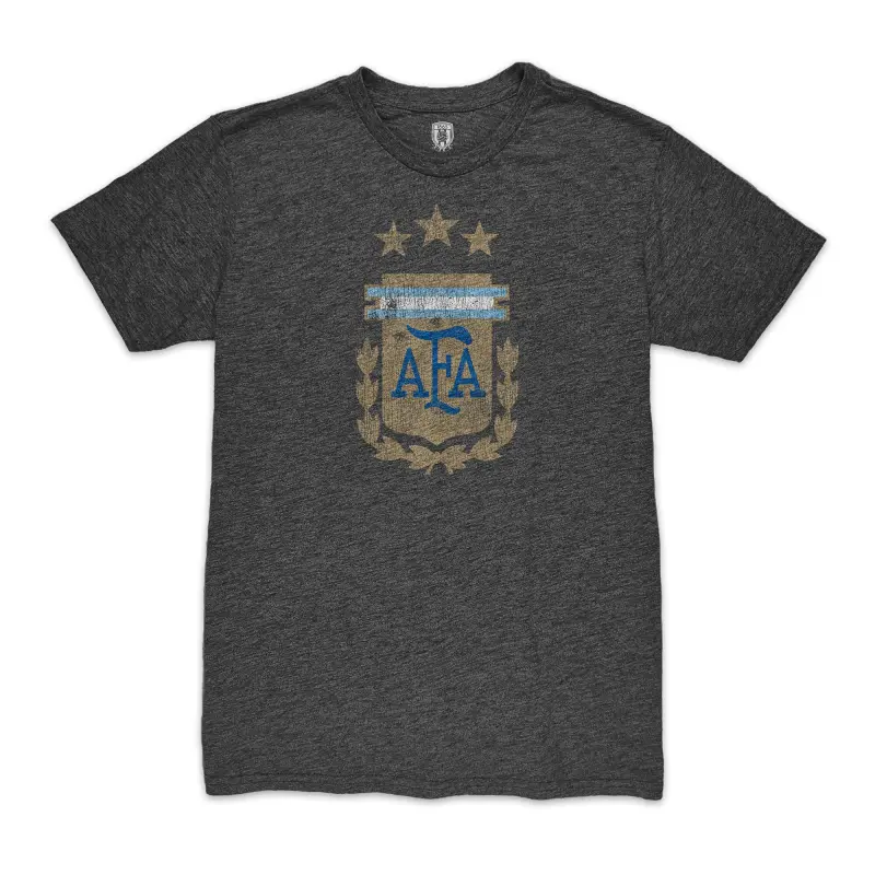 Canada Soccer Shirts Store – Alejandro Garnacho Argentina National Team 1863FC Player Vintage Tri-Blend T-Shirt – Black Football Shirts Range