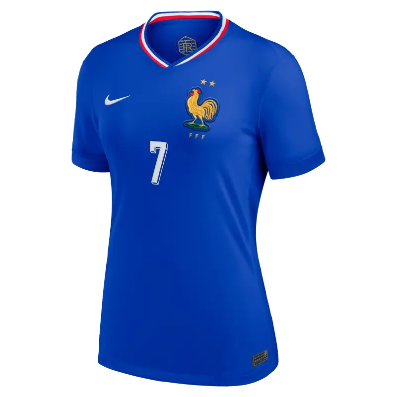 Canada Soccer Shirts Store – Antoine Griezmann France National Team Nike Women’s 2024 Home Replica Jersey – Blue Football Shirts Range