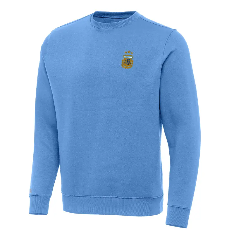 Canada Soccer Shirts Store – Argentina National Team Antigua Victory Pullover Sweatshirt – Powder Blue Football Shirts Range