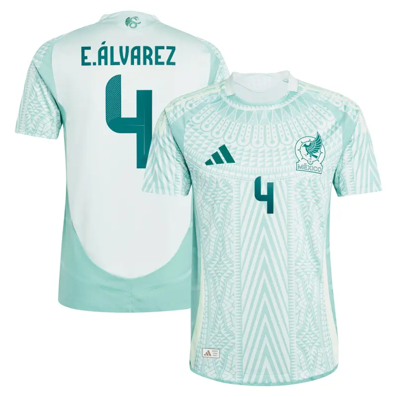 Canada Soccer Shirts Store – Edson Alvarez Mexico National Team adidas 2024 Away Authentic Player Jersey – Green Football Shirts Range