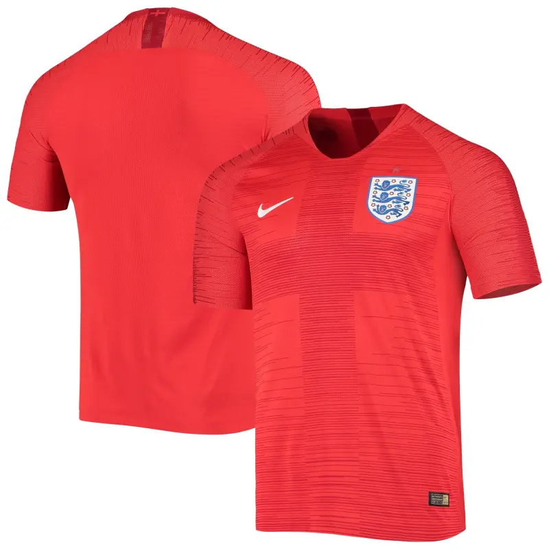 Canada Soccer Shirts Store – England National Team Nike 2018 Authentic Away Jersey Red Football Shirts Range