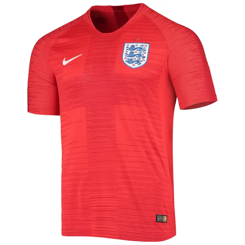 Canada Soccer Shirts Store – England National Team Nike 2018 Authentic Away Jersey Red Football Shirts Range