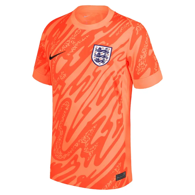 Canada Soccer Shirts Store – England National Team Nike 2024 Goalkeeper Replica Stadium Jersey Orange Football Shirts Range