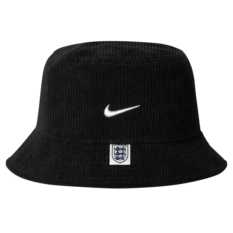 Canada Soccer Shirts Store – England National Team Nike Corduroy Bucket Hat – Black Football Shirts Range