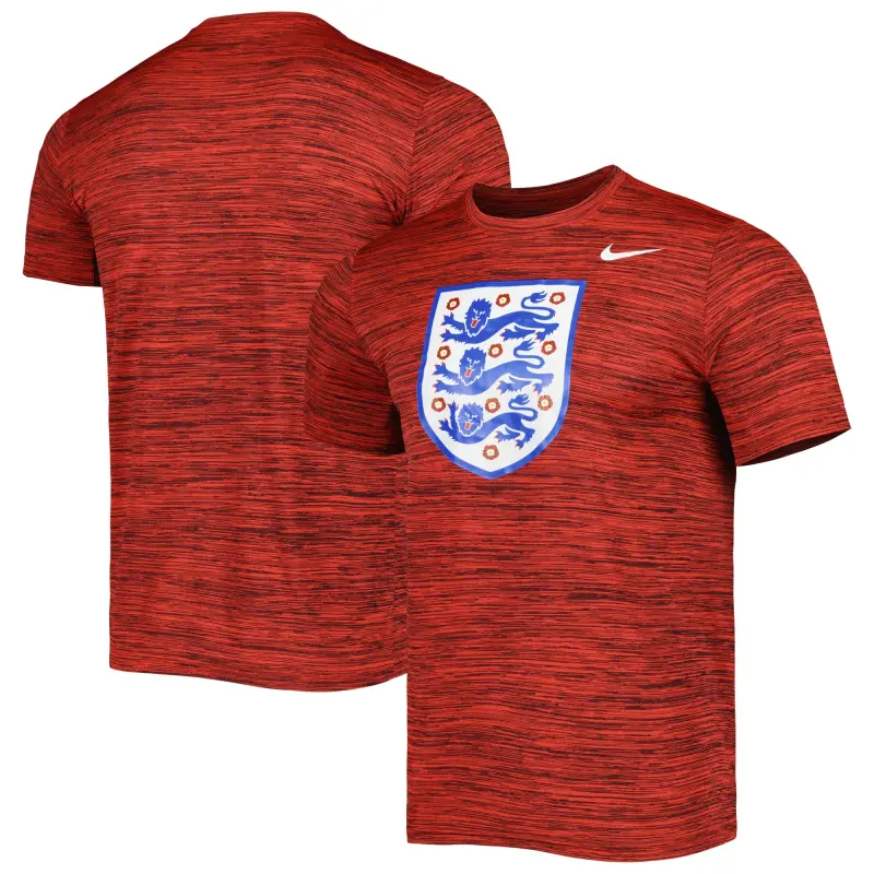 Canada Soccer Shirts Store – England National Team Nike Primary Logo Velocity Legend Performance T-Shirt Red Football Shirts Range