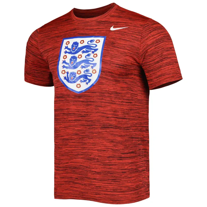 Canada Soccer Shirts Store – England National Team Nike Primary Logo Velocity Legend Performance T-Shirt Red Football Shirts Range