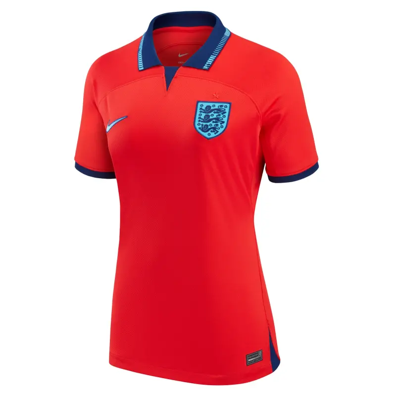 Canada Soccer Shirts Store – England National Team Nike Women’s 2022/23 Away Breathe Stadium Replica Blank Jersey – Red Football Shirts Range