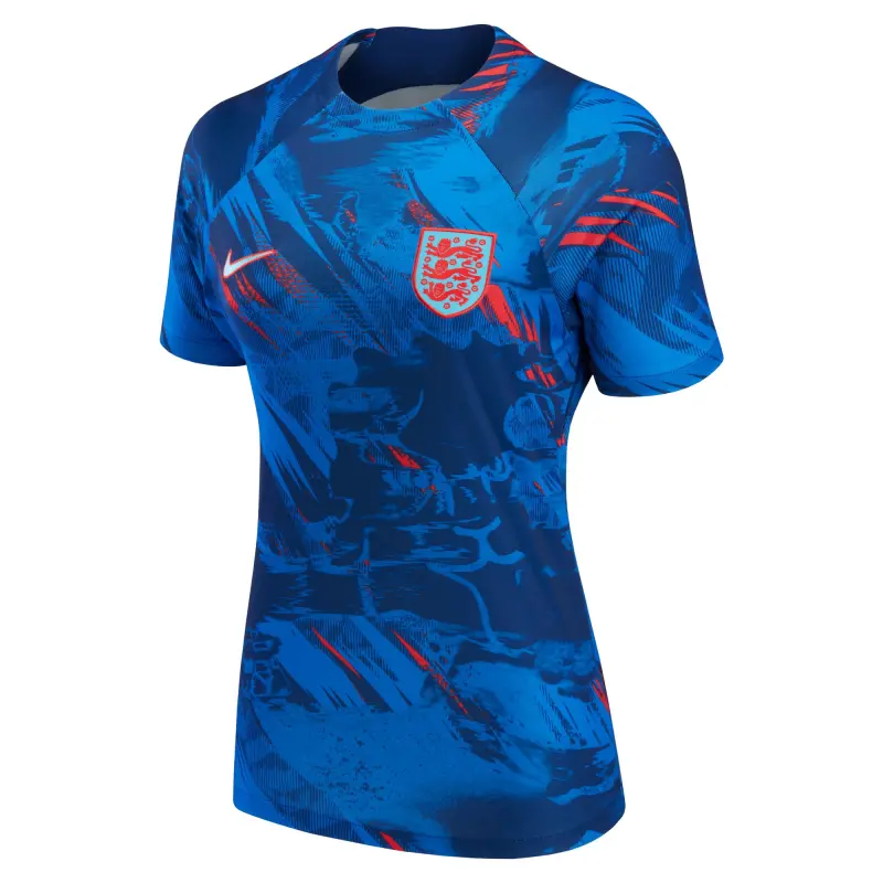 Canada Soccer Shirts Store – England National Team Nike Women’s 2022 Pre-Match Top Blue Football Shirts Range
