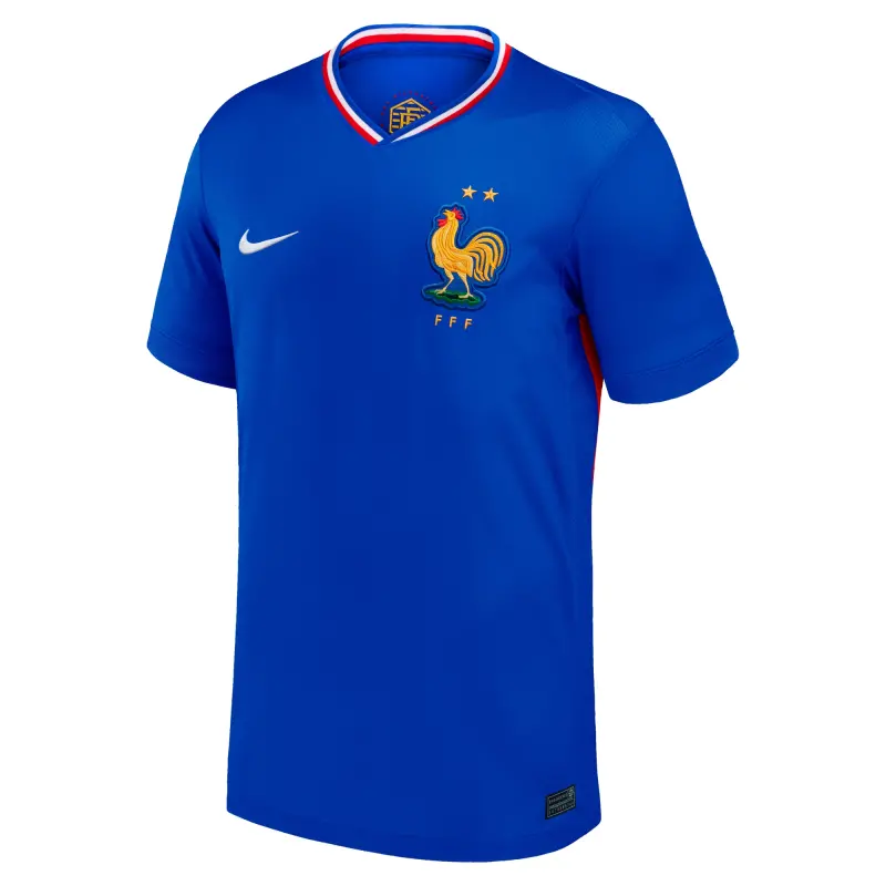 Canada Soccer Shirts Store – France National Team Nike 2024 Home Replica Blank Jersey – Blue Football Shirts Range