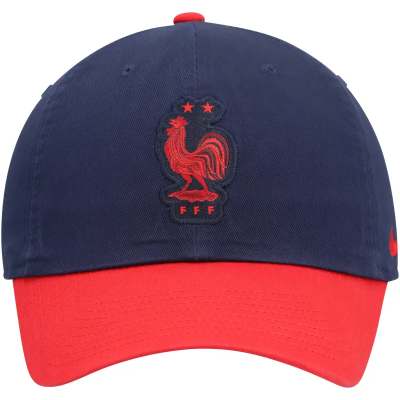 Canada Soccer Shirts Store – France National Team Nike Campus Adjustable Hat – Navy/Red Football Shirts Range