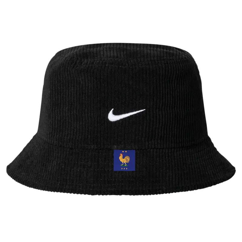 Canada Soccer Shirts Store – France National Team Nike Corduroy Bucket Hat – Black Football Shirts Range