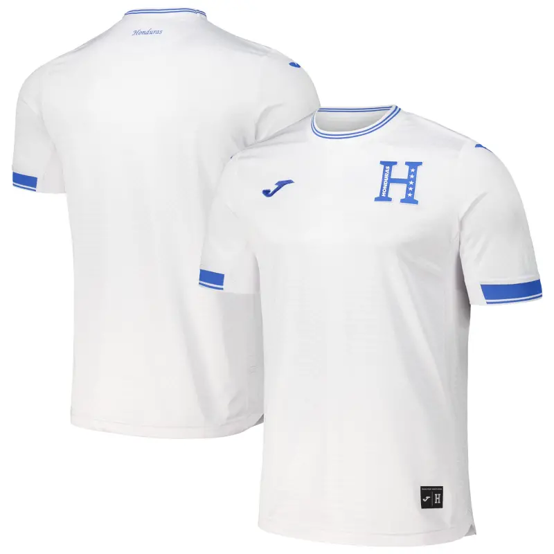 Canada Soccer Shirts Store – Honduras National Team 2024 Home Replica Jersey – White Football Shirts Range