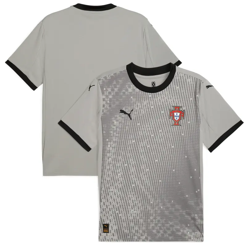Canada Soccer Shirts Store – Portugal National Team Puma 2025 Goalkeeper Jersey – Gray Football Shirts Range