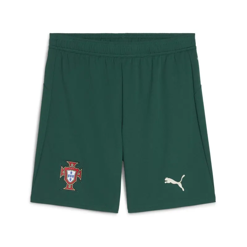 Canada Soccer Shirts Store – Portugal National Team Puma 2025 Home Replica Shorts – Green Football Shirts Range
