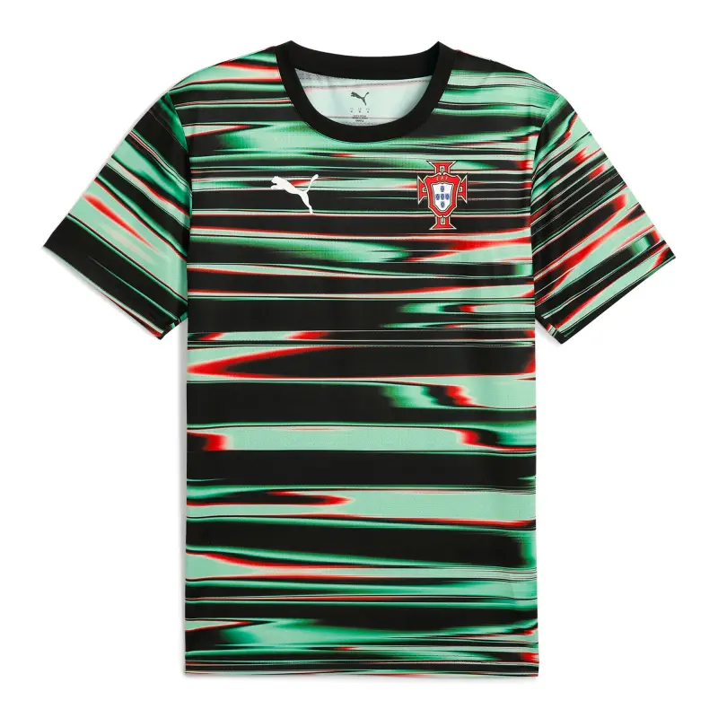 Canada Soccer Shirts Store – Portugal National Team Puma 2025 Pre-Match Training Jersey – Black Football Shirts Range