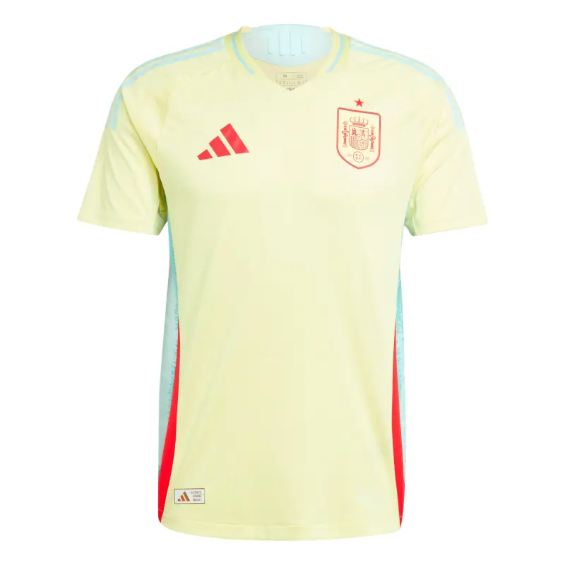 Canada Soccer Shirts Store – Spain National Team adidas 2024 Away Authentic Jersey – Yellow Football Shirts Range