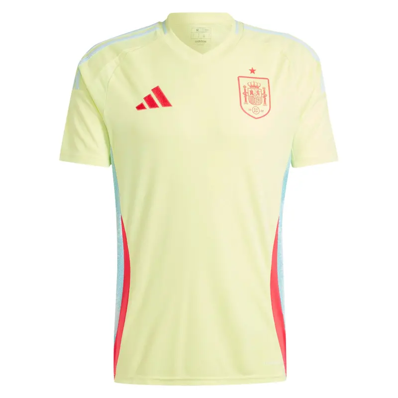 Canada Soccer Shirts Store – Spain National Team adidas 2024 Away Replica Jersey – Yellow Football Shirts Range