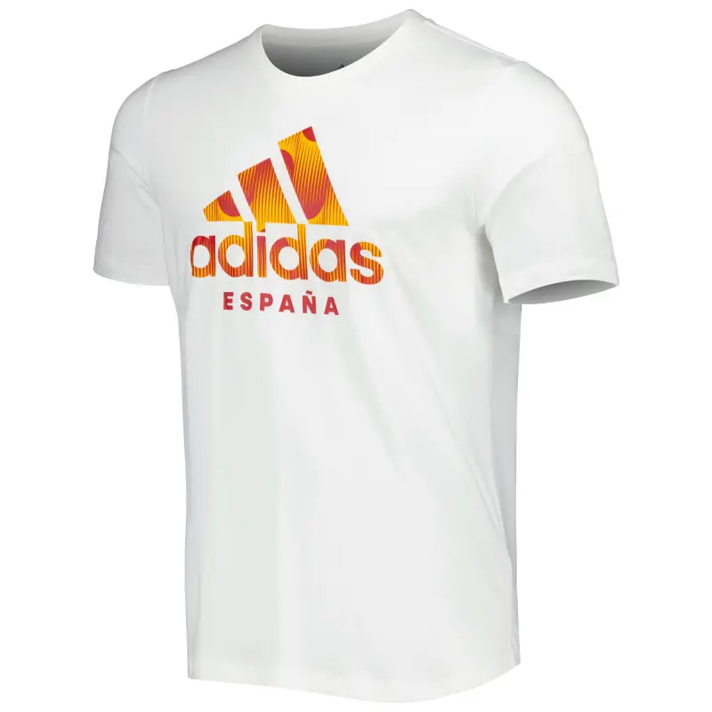 Canada Soccer Shirts Store – Spain National Team adidas DNA Graphic T-Shirt – White Football Shirts Range