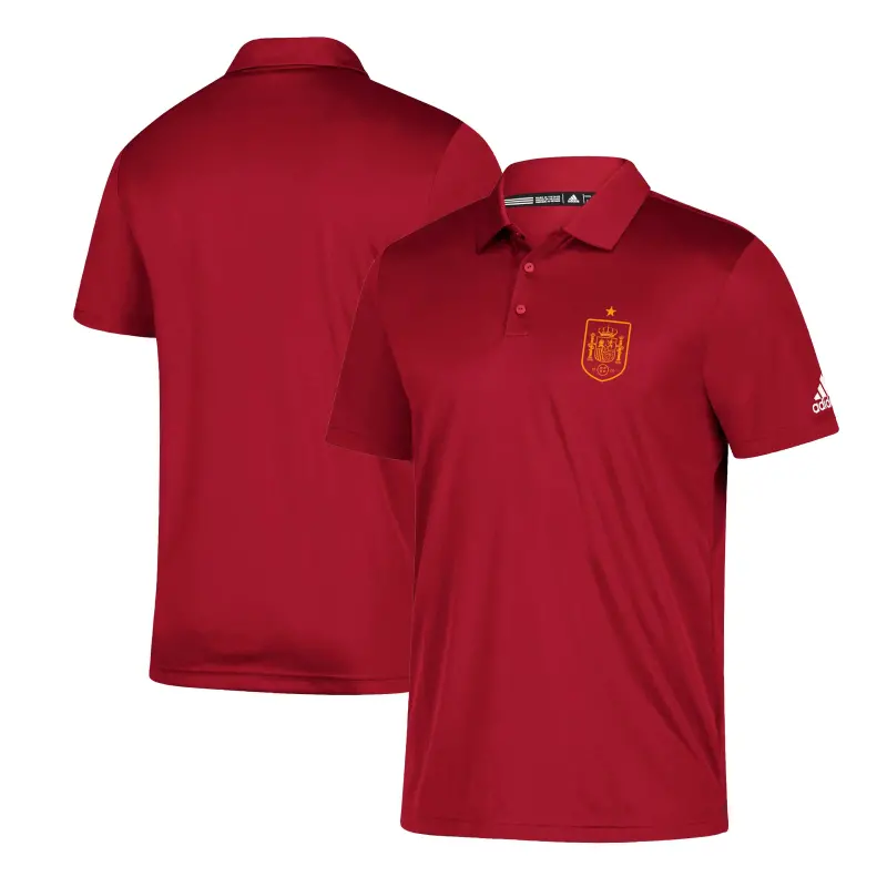Canada Soccer Shirts Store – Spain National Team adidas Grind climalite Polo – Red Football Shirts Range